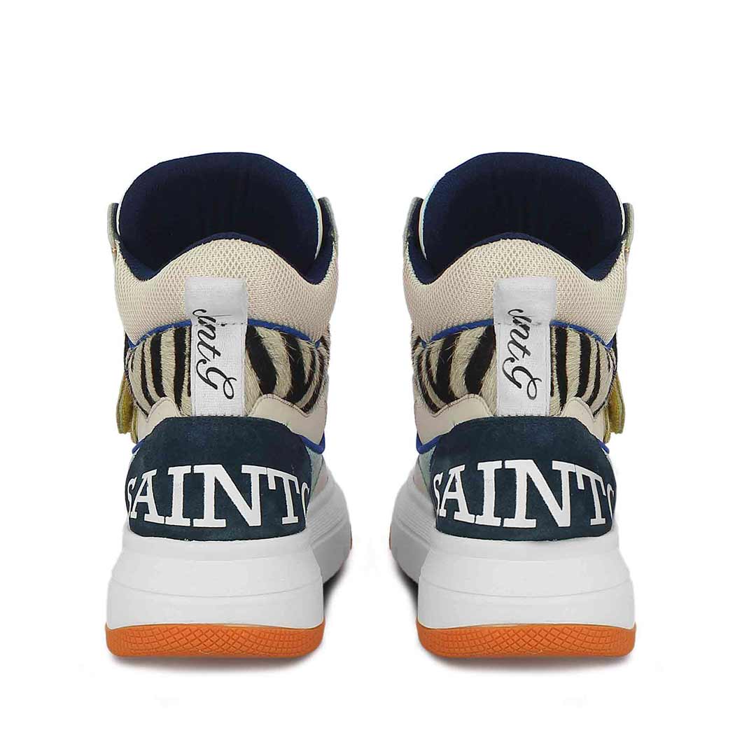 Whitesta Laurel Multi Color Leather Handcrafted Sneakers.