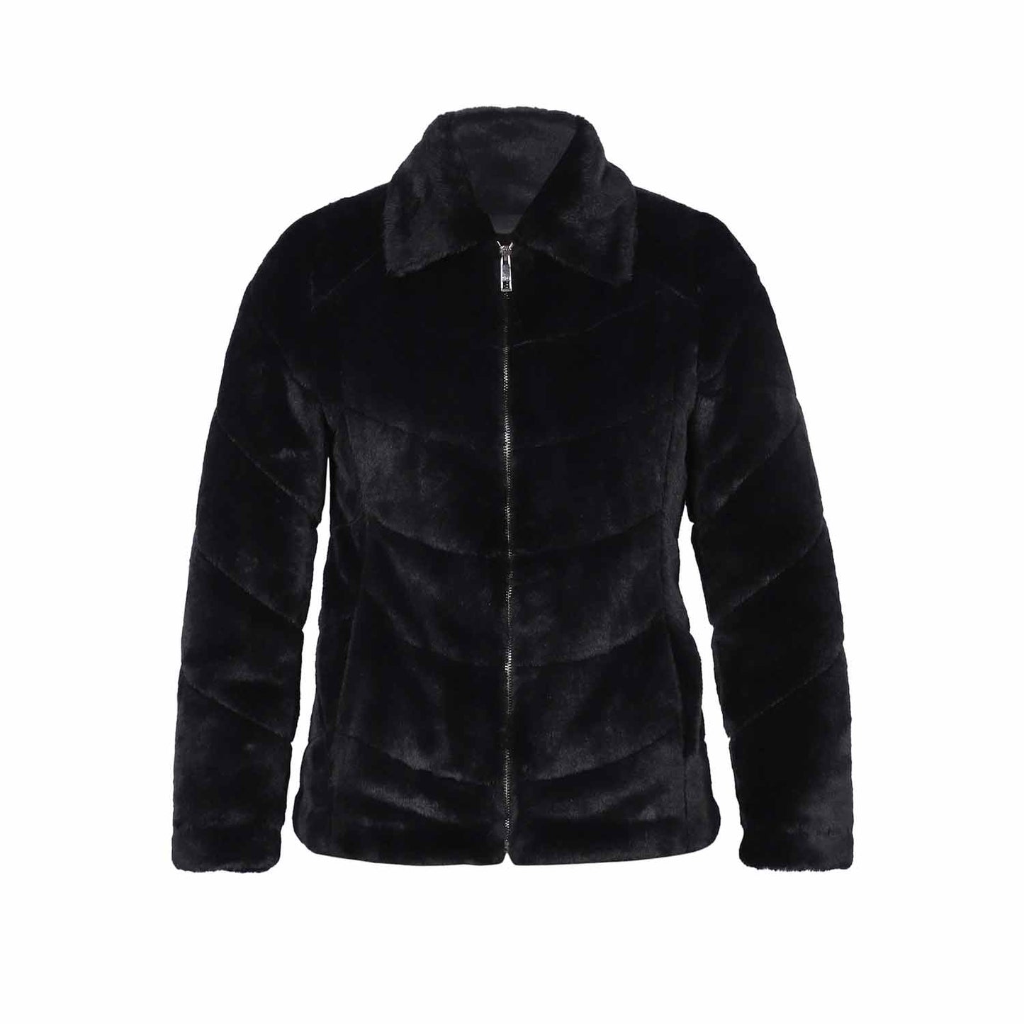 Saint Fernanda Black Fur Women's Jackets