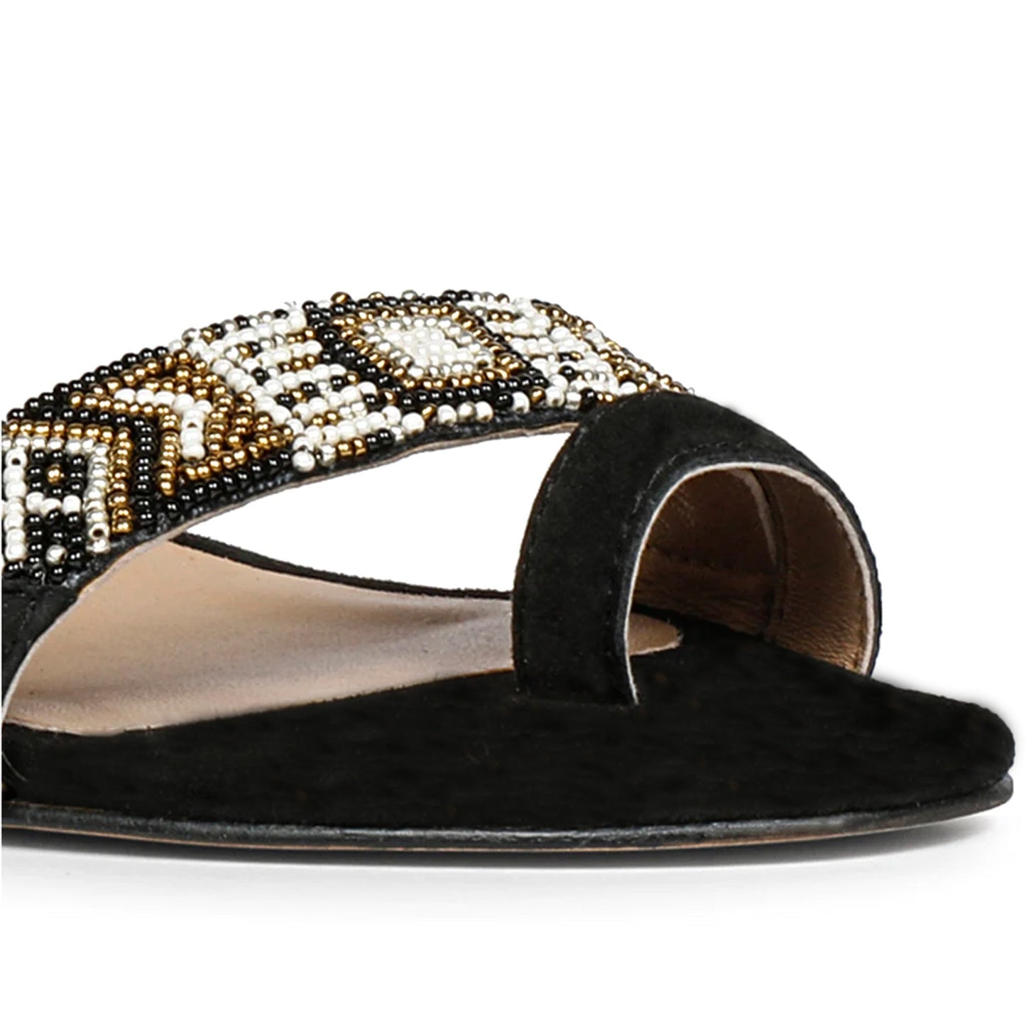 Fashion Forward: Saint Devlin Hand-Embroidered Black Leather Block Heels