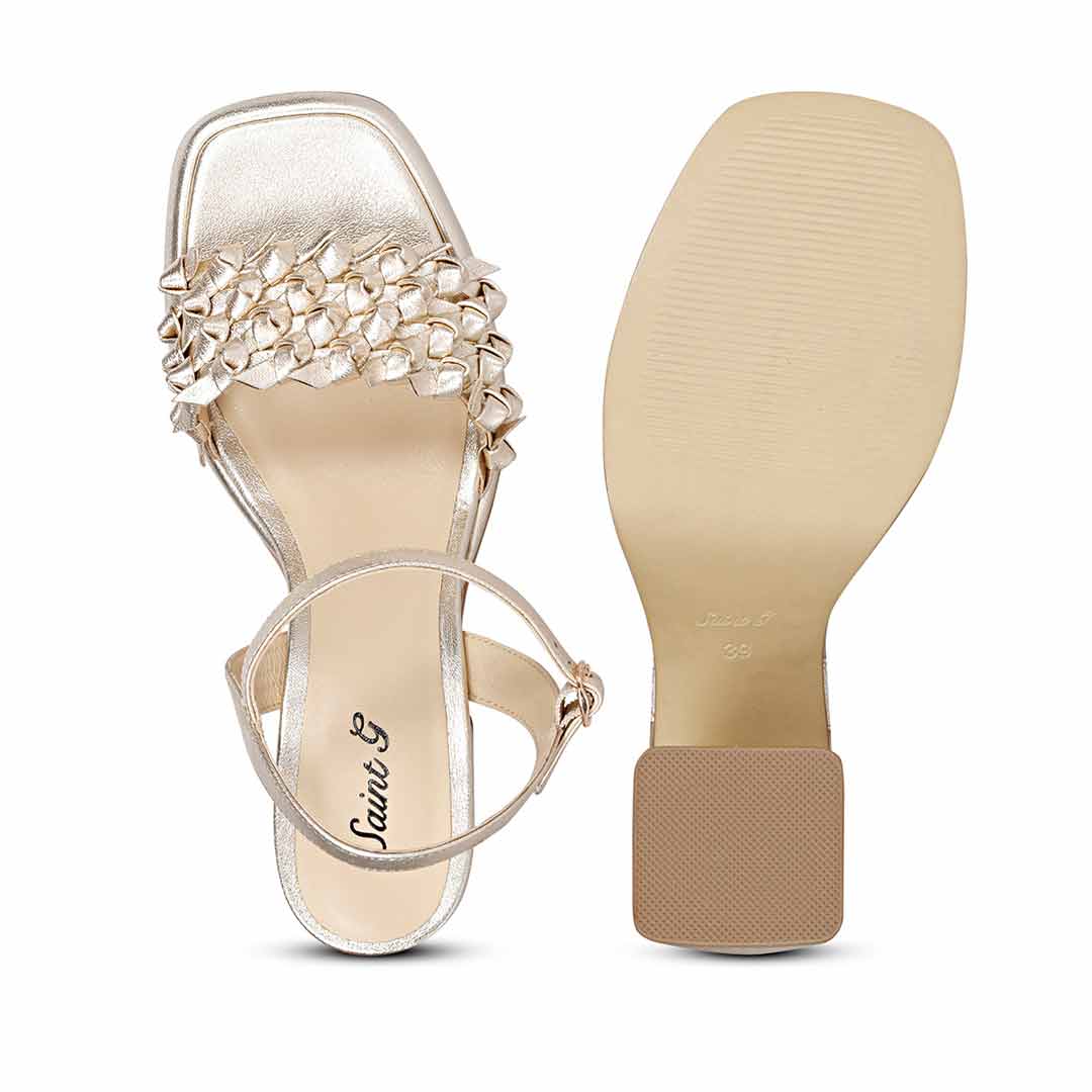 Elegant Hand-Woven Leather Heels