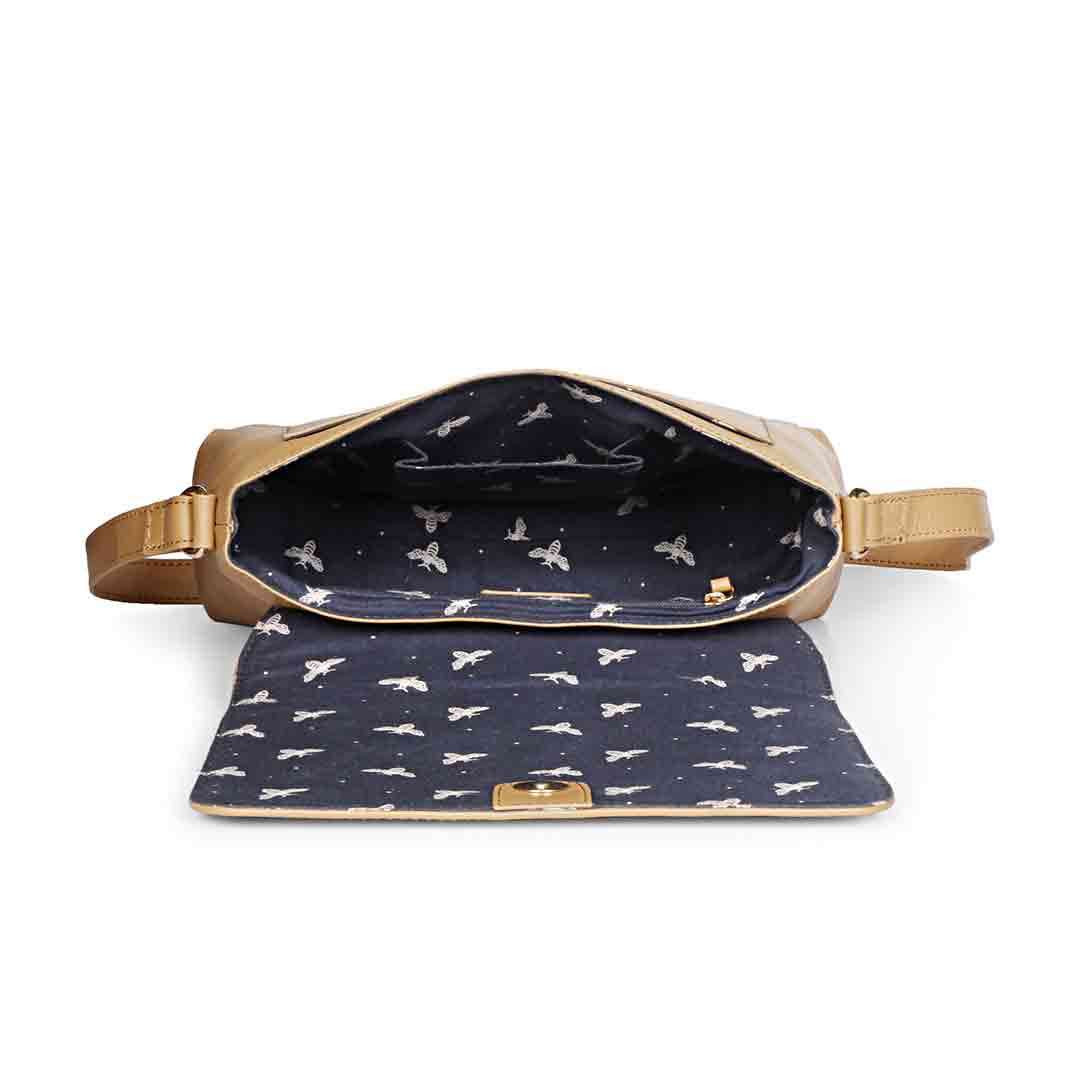 Favore Tan Leather Crossbody Sling Bags