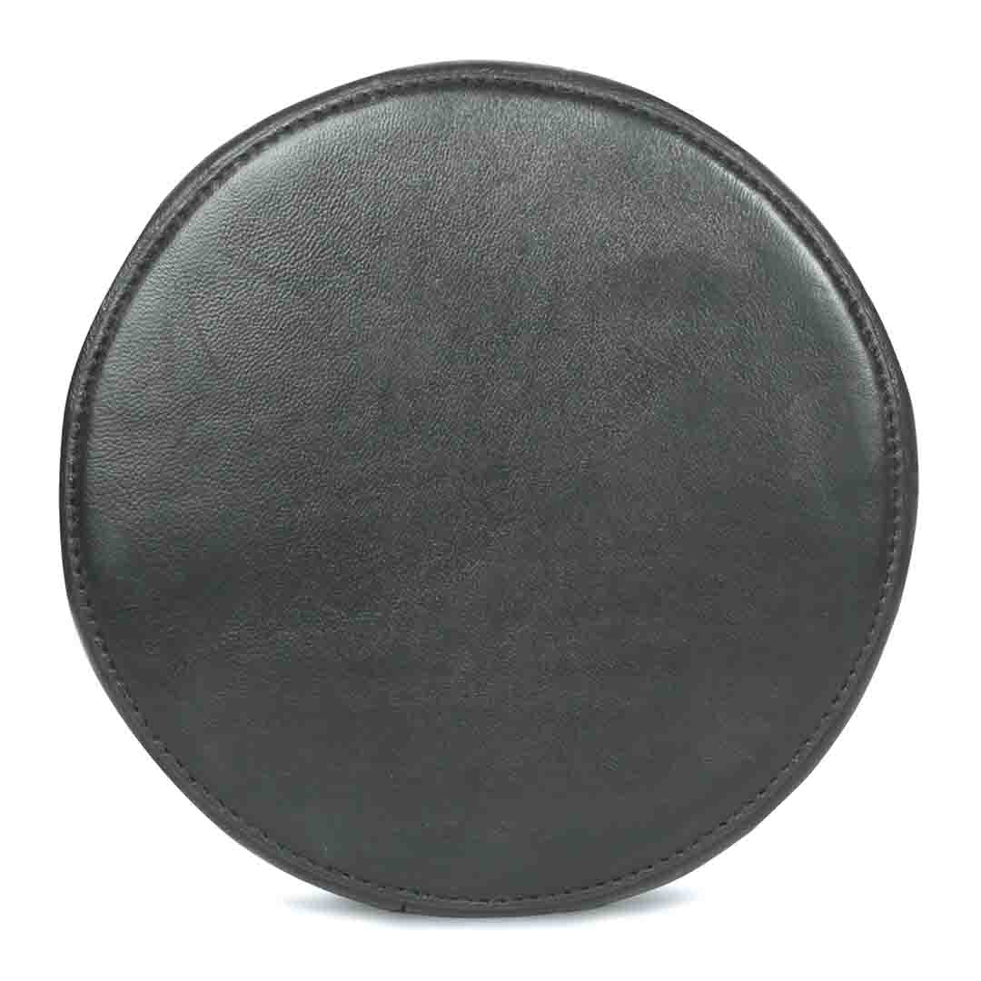 Favore Black Leather Drastring Pouch