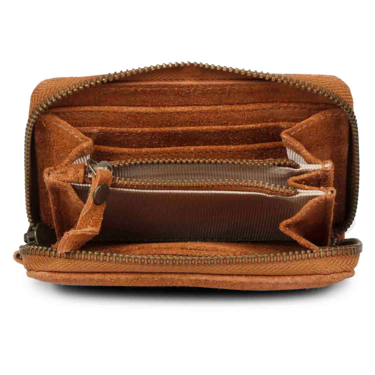Favore Tan Leather Textured Purse