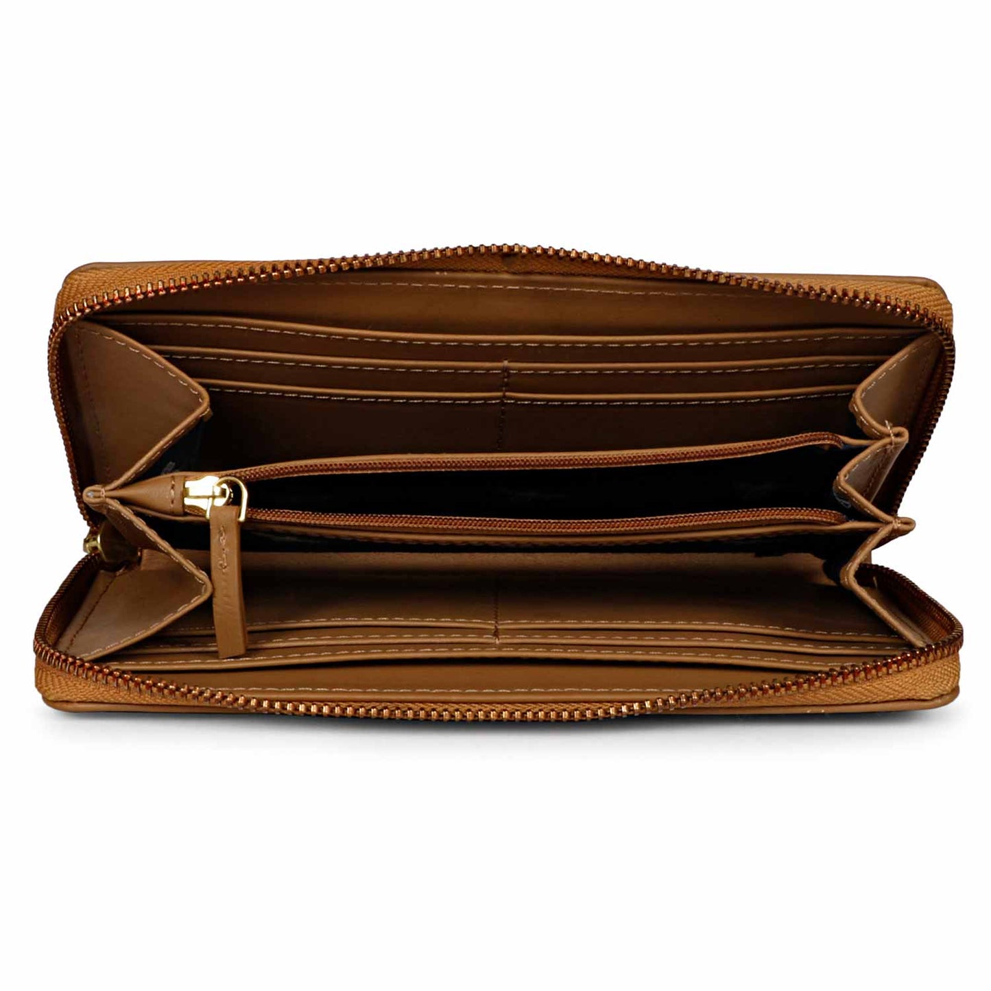 Favore Tan Leather Purse Clutches
