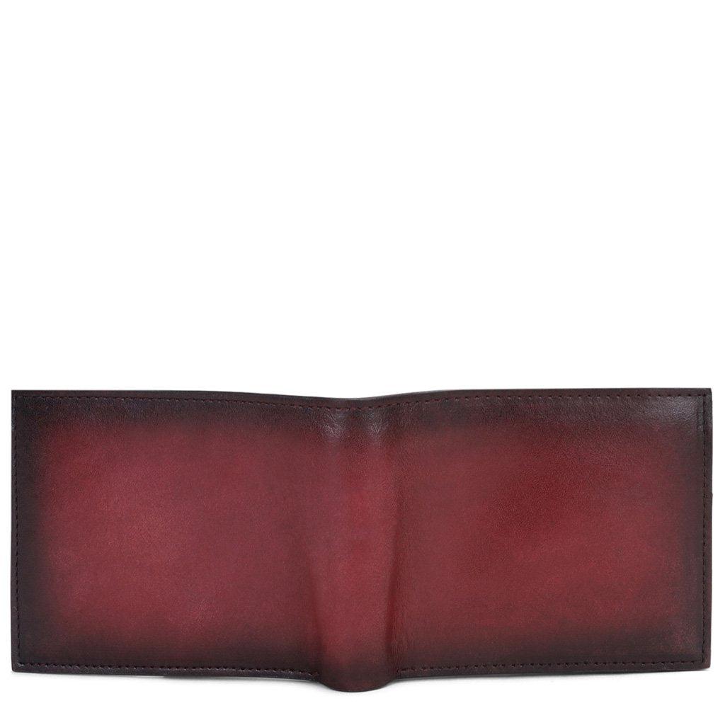 Red Italian Leather Men's Wallet Set - SaintG India