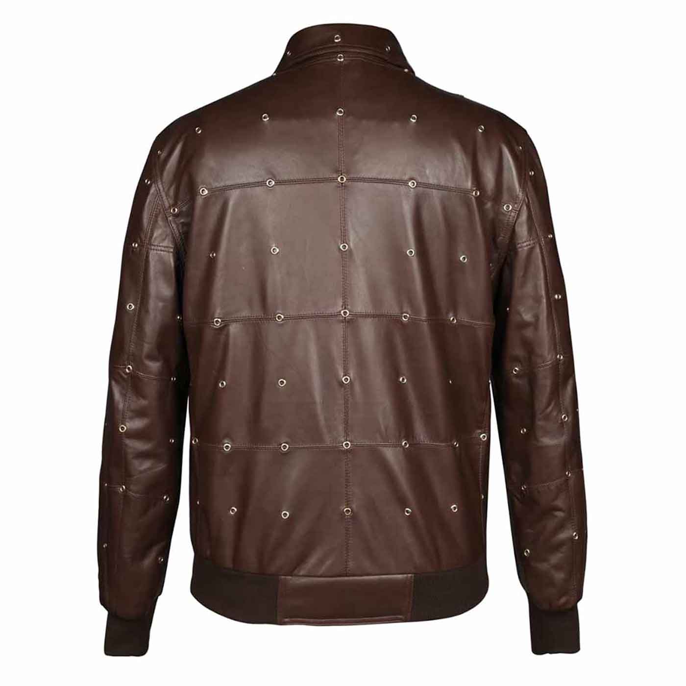 Saint Joshua Chocolate Brown Leather Men's Jackets