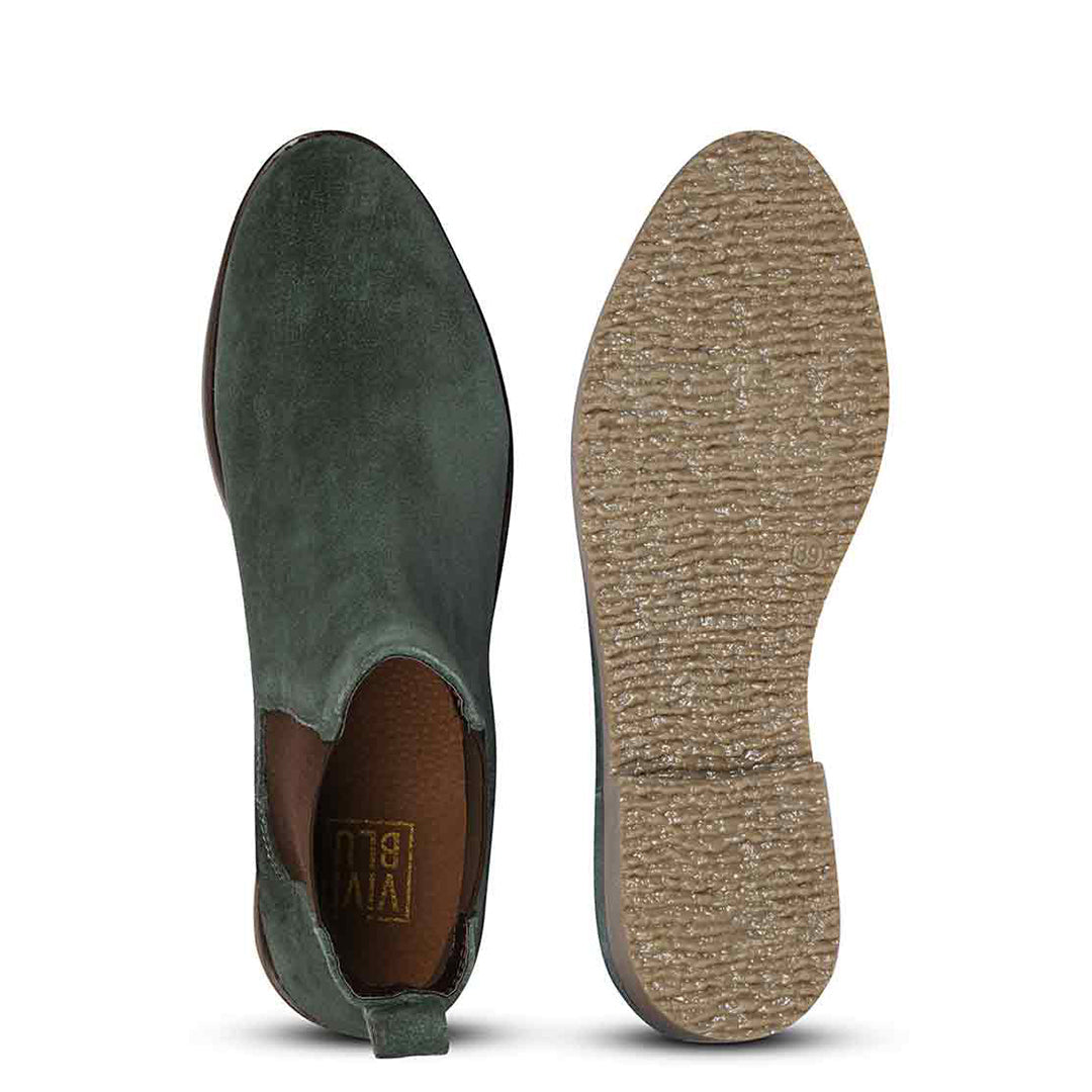 ViviBlu Teal Suede Ankle Boots