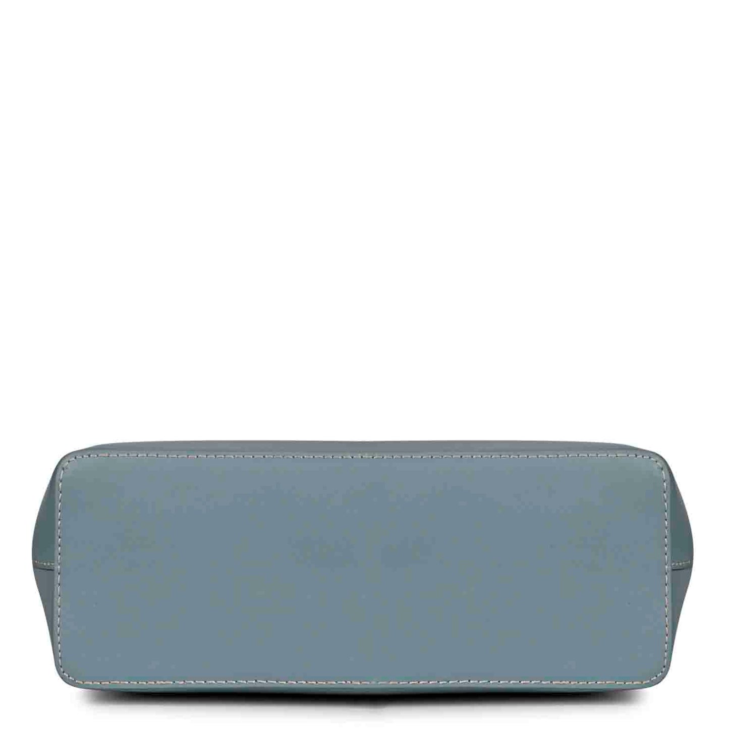 Favore Textured Navy Leather Structured Shoulder Bag With a Small Pouch