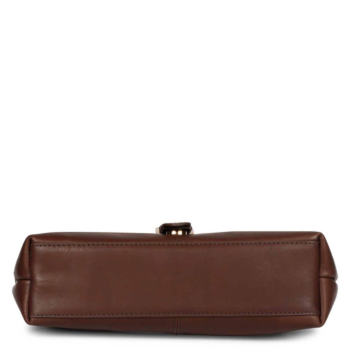 Favore Brown Womens Leather Structured Sling Bag