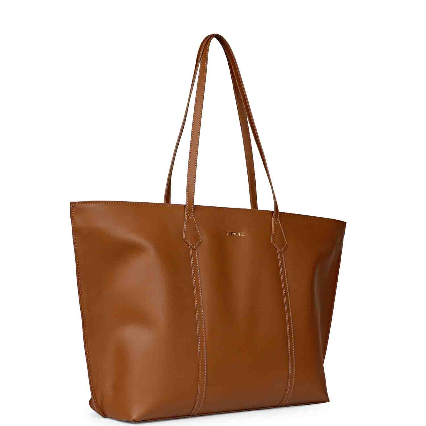 Favore Tan Womens Leather Structured Shoulder Bag
