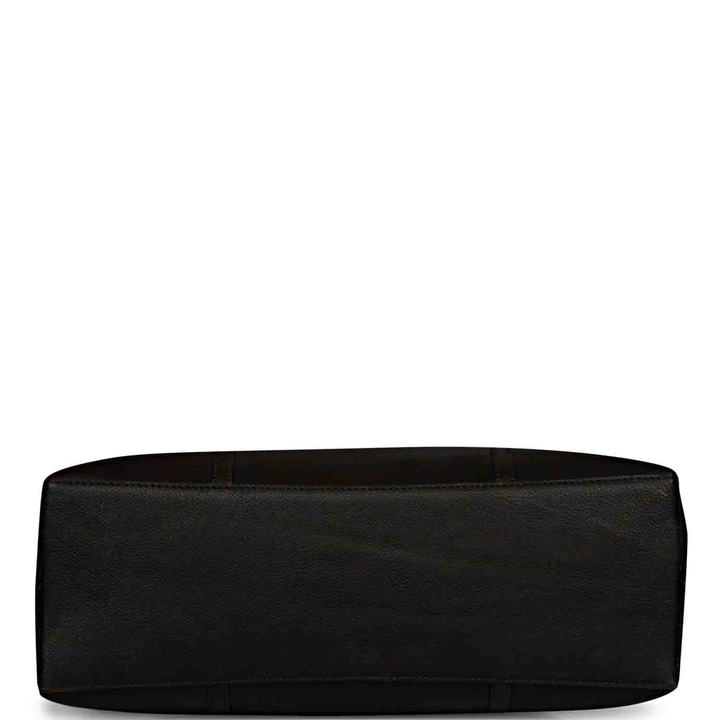 Favore Black Womens Leather Structured Shoulder Bag