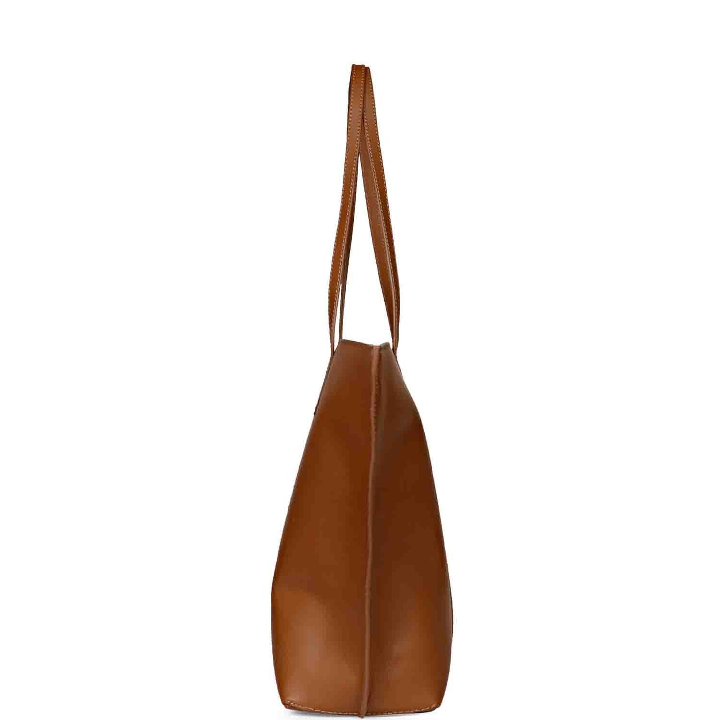 Favore Tan Womens Leather Structured Shoulder Bag