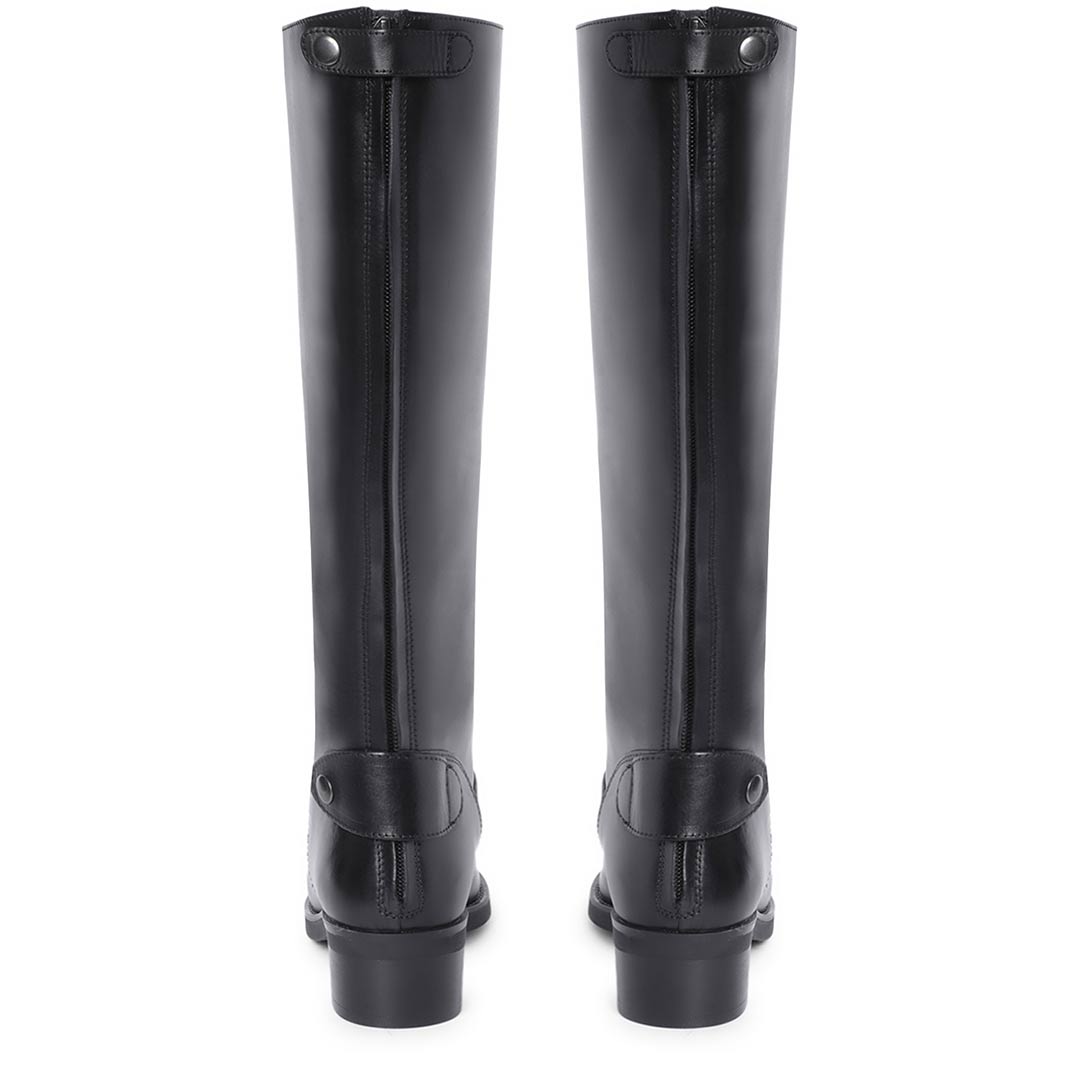 Saint Stella Black Leather Knee High Boots - SaintG