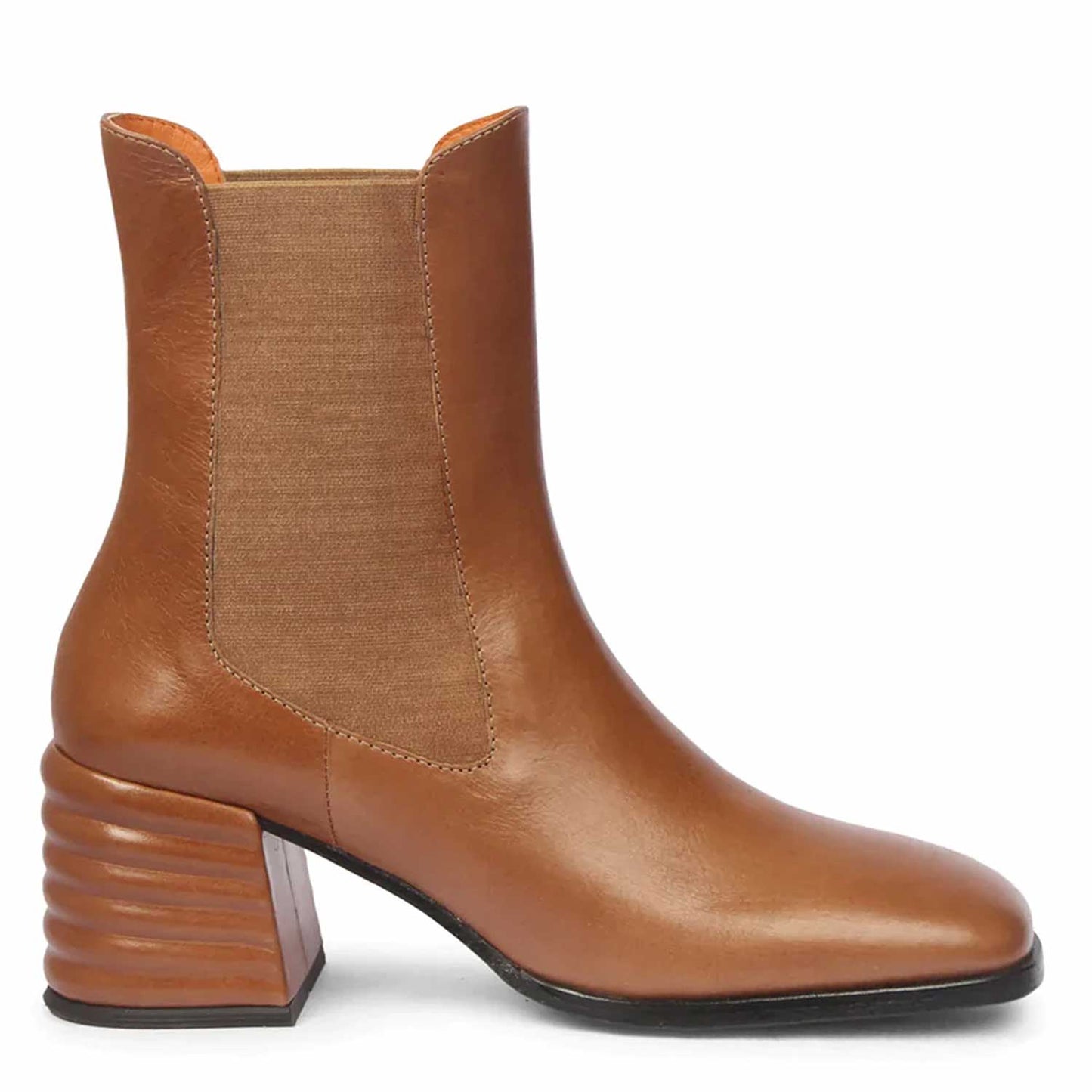 Saint Reagan Taupe Distressed Leather High Ankle Boots