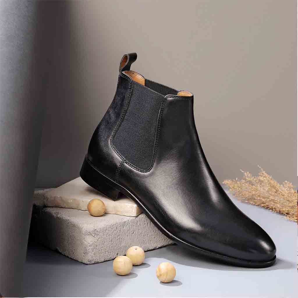Saint Lorenzo black leather Chelsea boot - SaintG