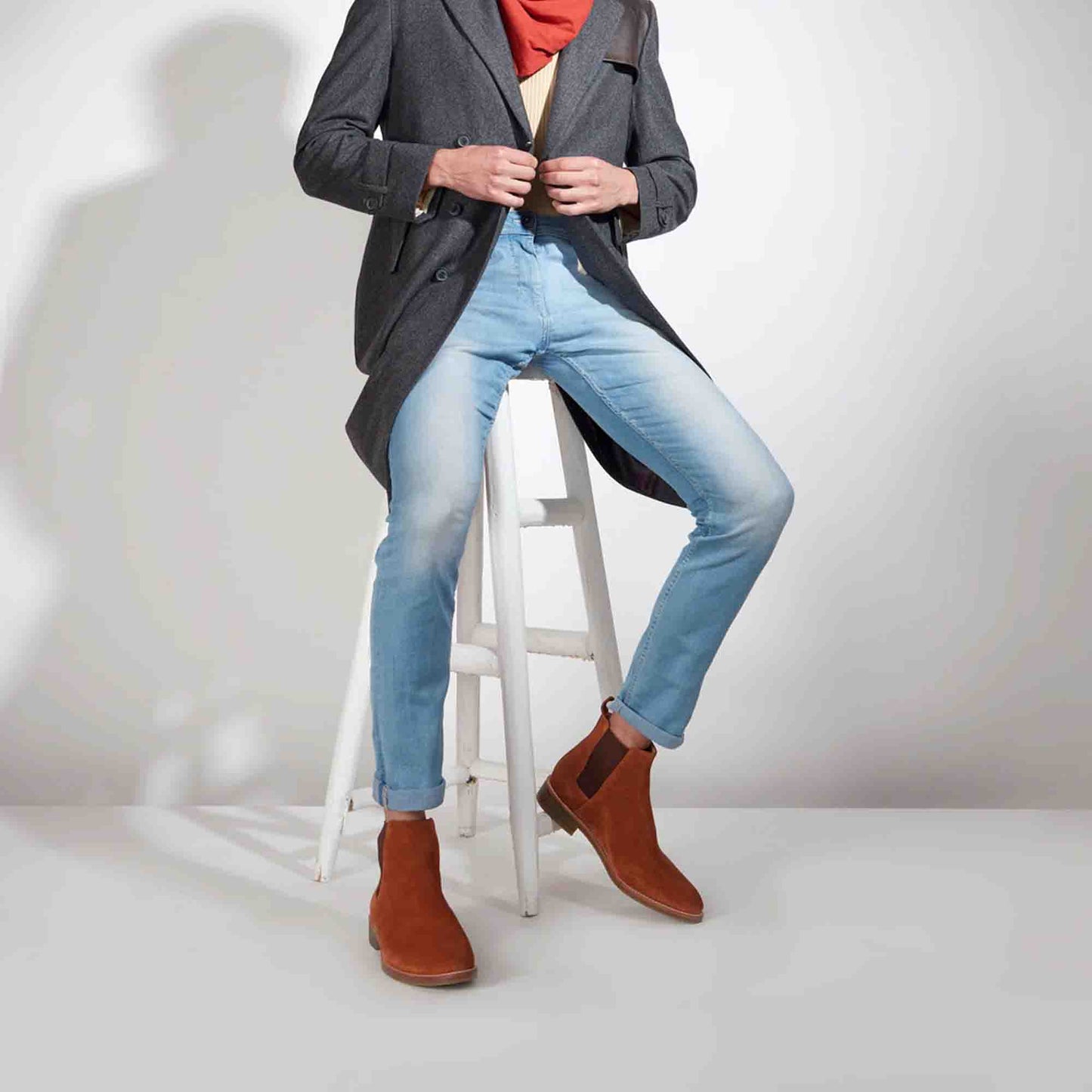 Saint Arduin Tan Leather Chelsea Boot - SaintG India