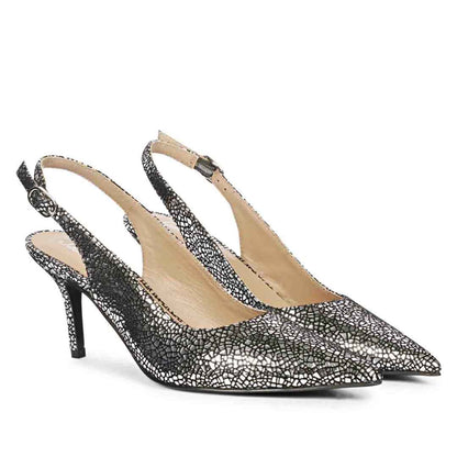 Saint Mallory Silver Metallic Leather Pumps