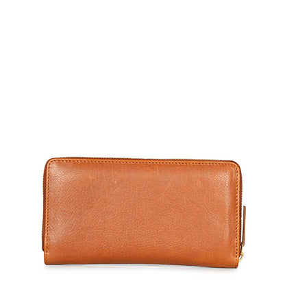 Favore Tan Leather Purse Clutches