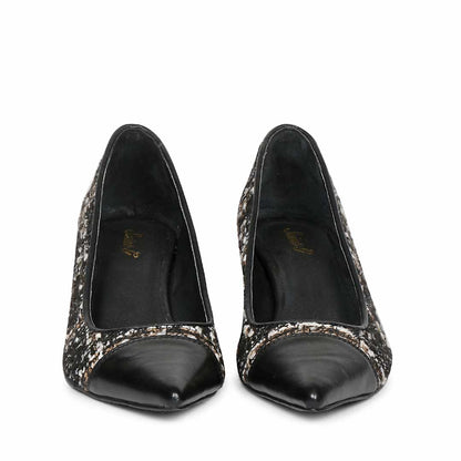 Saint Aviva Black Leather Pumps