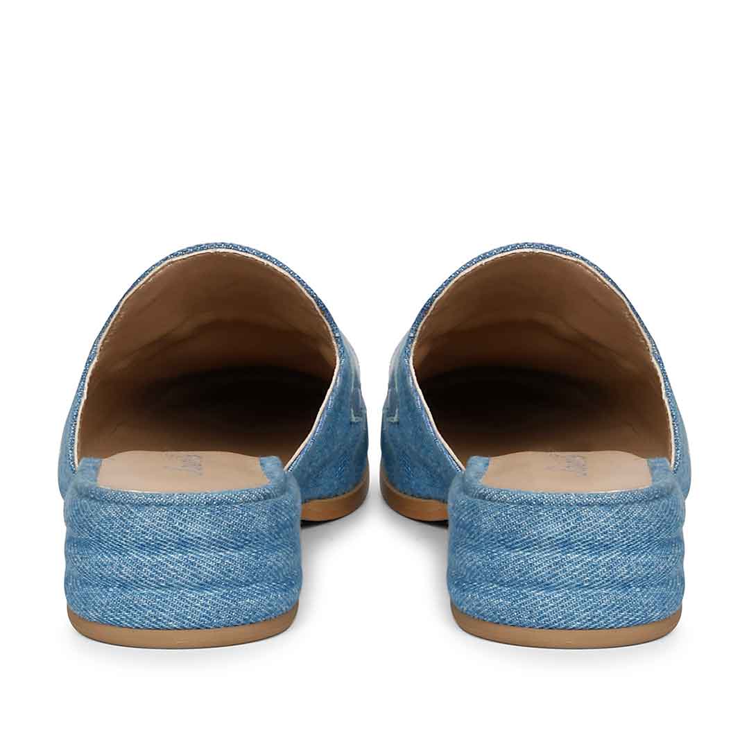 Saint Liona Denim Leather Moccasins