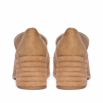 Saint Vera Beige Suede Leather Handcrafted Moccasins