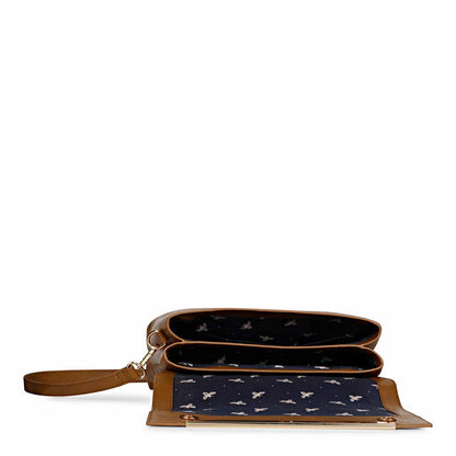 Favore Women Light Tan Leather Satchel Bags