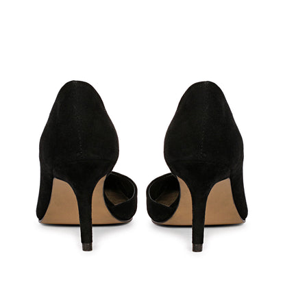 Saint Layla Black Suede Leather Pumps