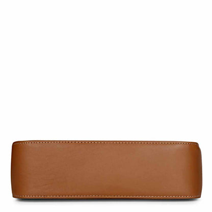 Favore Women Tan Leather Sling Bags