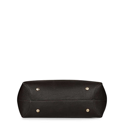 Favore Women Black Leather Satchel Bags