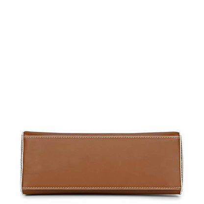 Favore Women Brown Leather Shoulder Bags