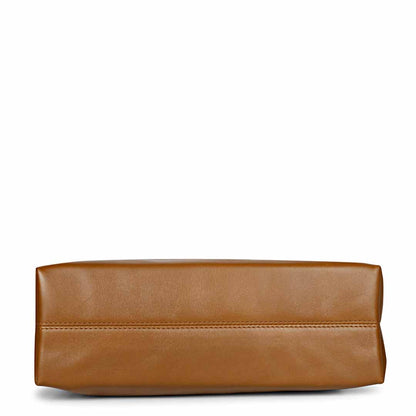 Favore Women Light Tan Leather Satchel Bags