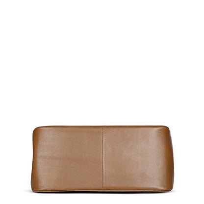 Favore Women Tan Leather Sling Satchel Bags