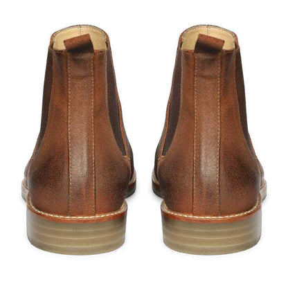 Saint Joseph Tobacco Brown wax-sued leather Chelsea Boot