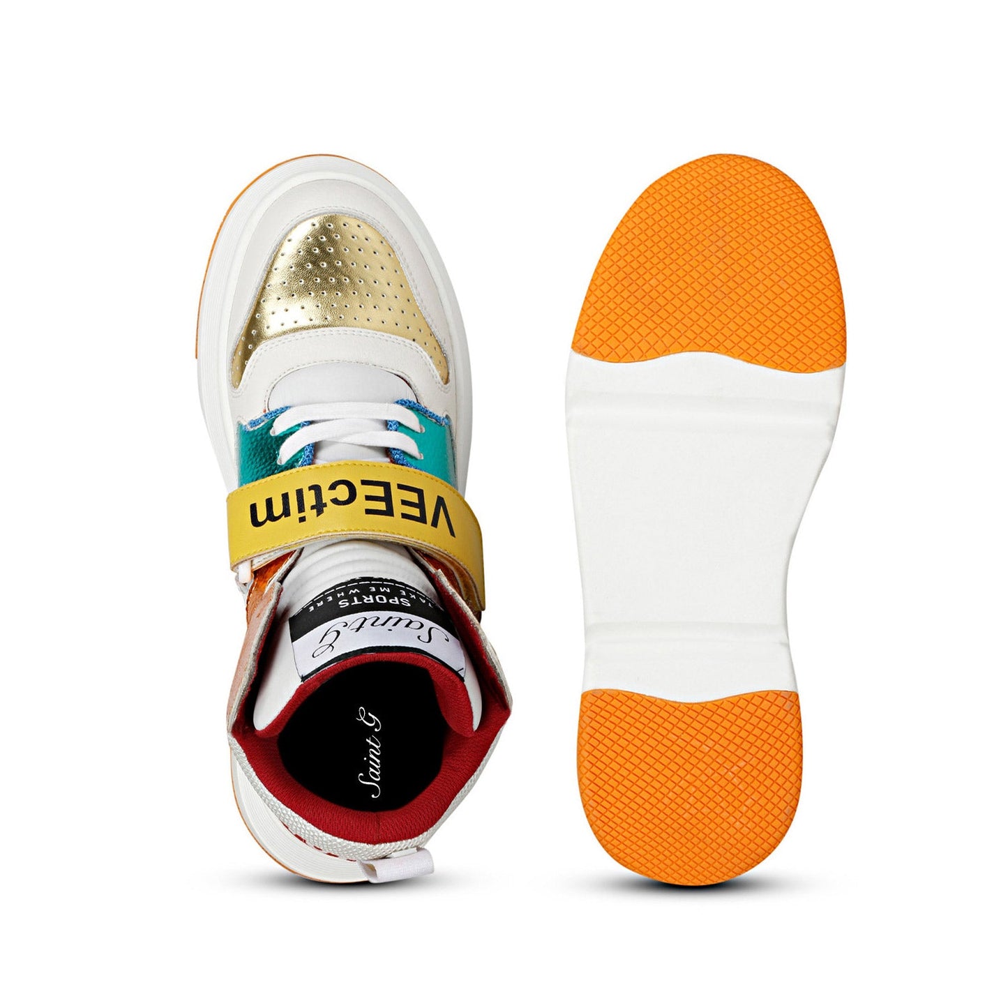 Whitesta Avery Red Leather Sneakers