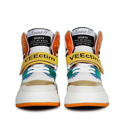 Whitesta Avery Red Leather Sneakers