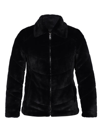 Saint Fernanda Black Fur Women's Jackets