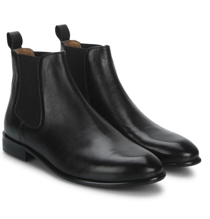 Saint Lorenzo black  leather Chelsea boot - SaintG