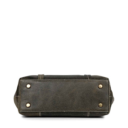 Favore Black Textured Leather Oversized Shopper Shoulder Bag