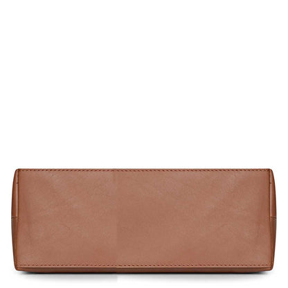 Favore Light Tan Womens  Leather Structured Sling Bag
