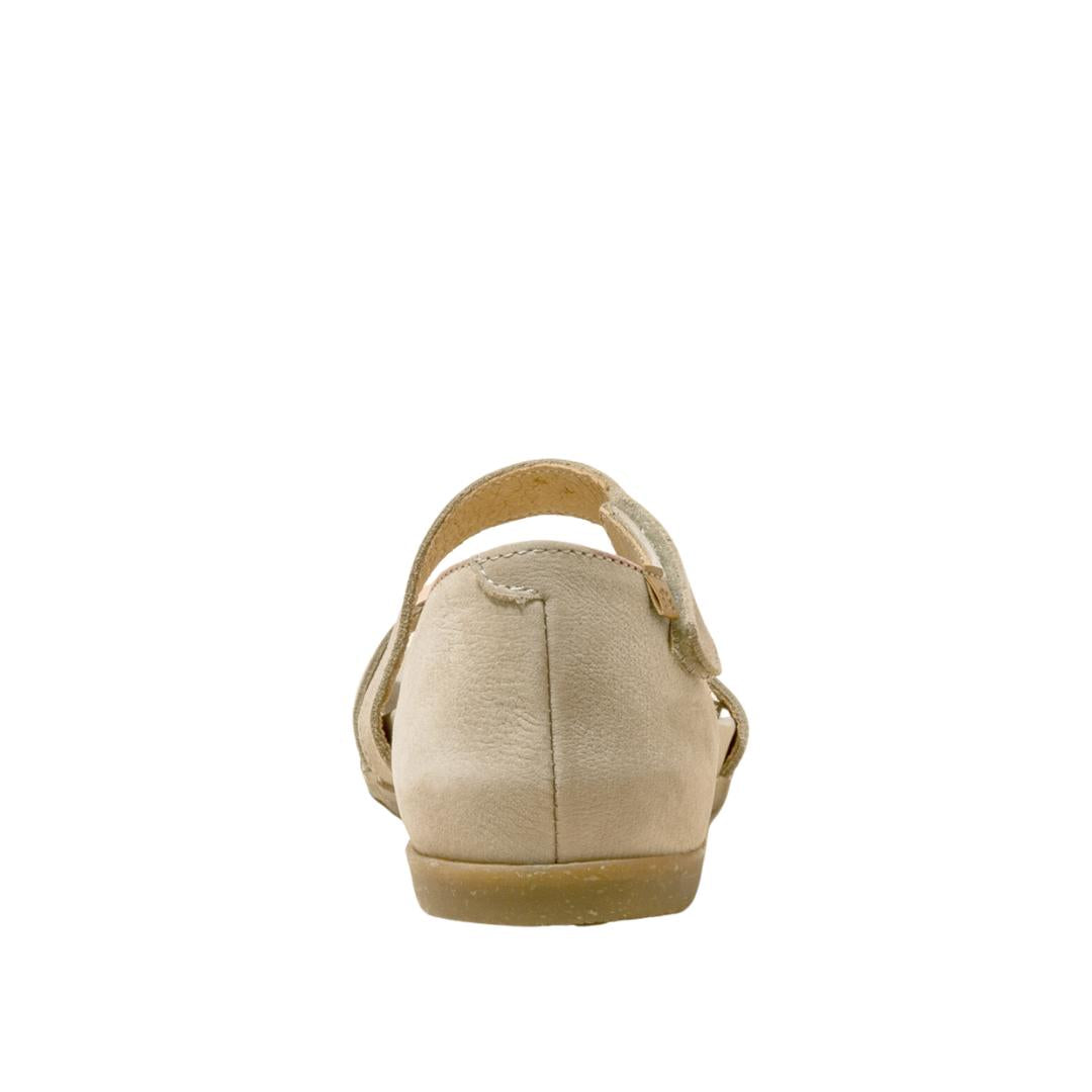 El Naturalista Piedra Embellished Leather Block Sandals with Buckle