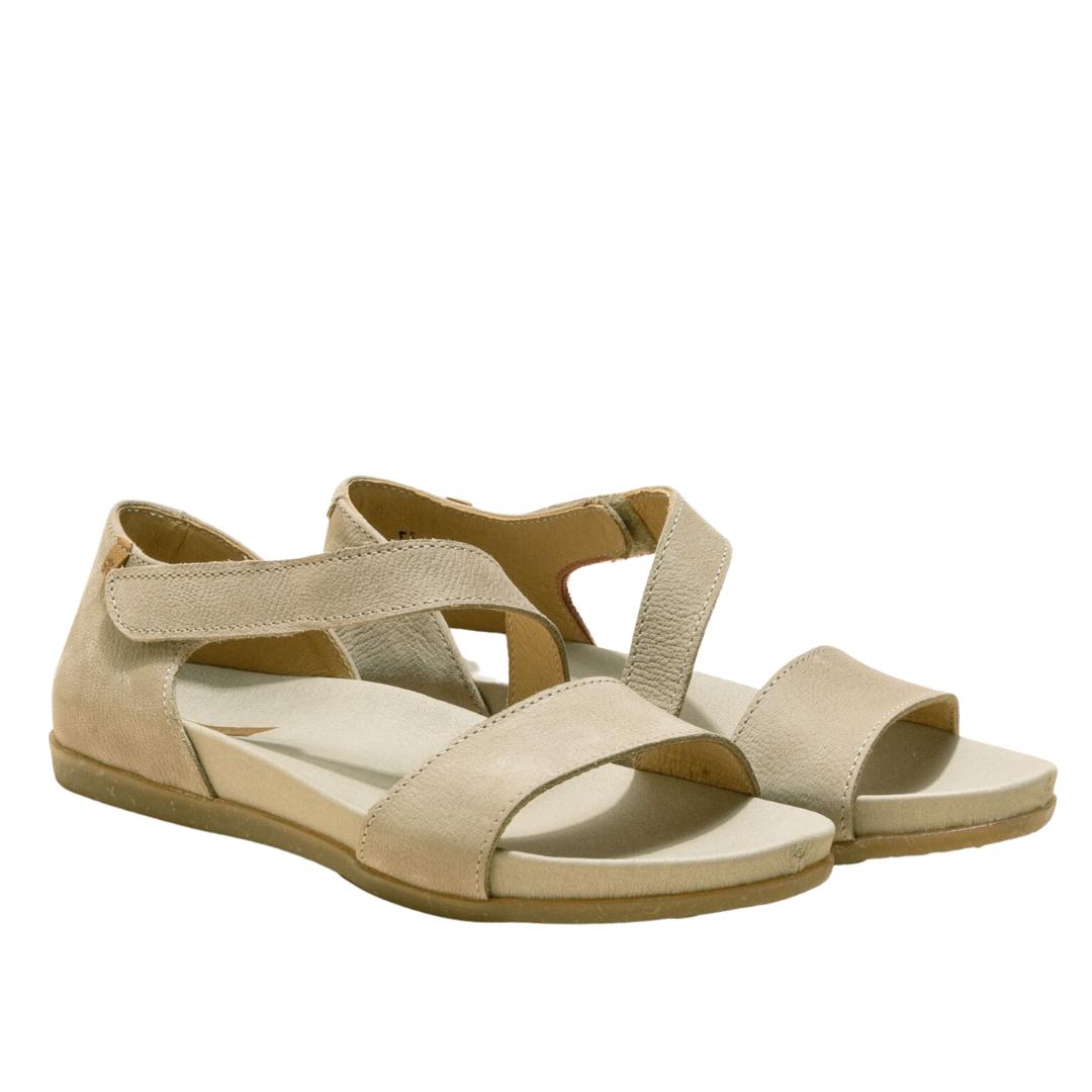 El Naturalista Piedra Embellished Leather Block Sandals with Buckle