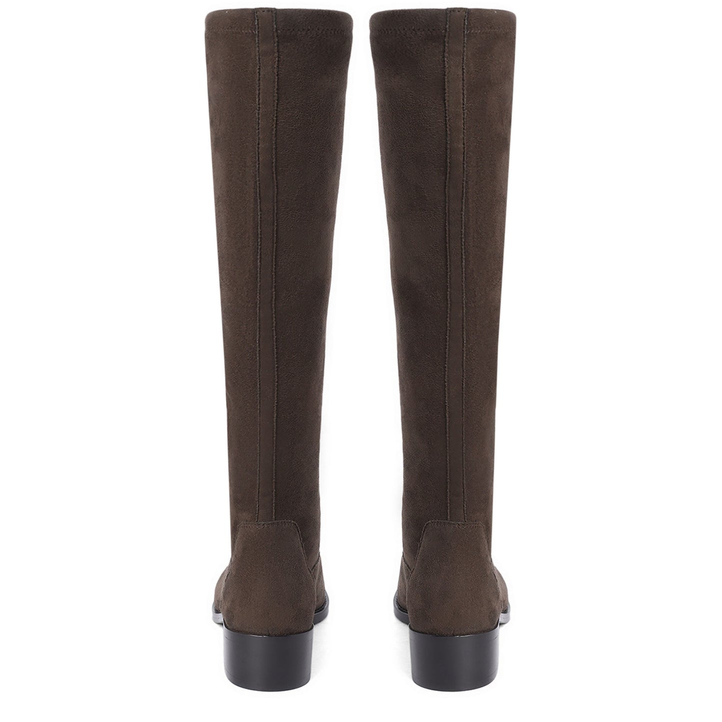 Saint Amy Brown Stretch suede Leather Knee High Boots