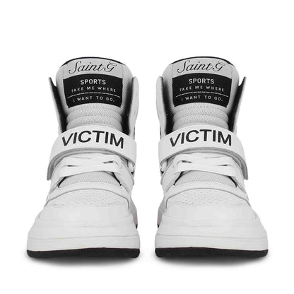 Whitesta Venetia White Pony Hair Print Leather Sneakers
