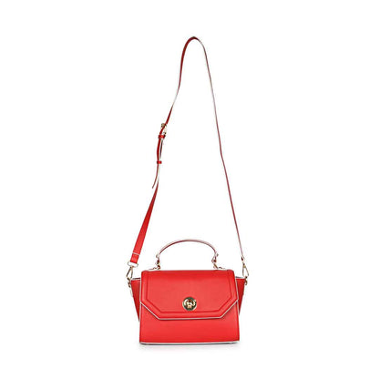 Favore Women Red Leather Satchel Bags