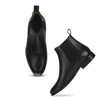 Saint Lorenzo black  leather Chelsea boot - SaintG