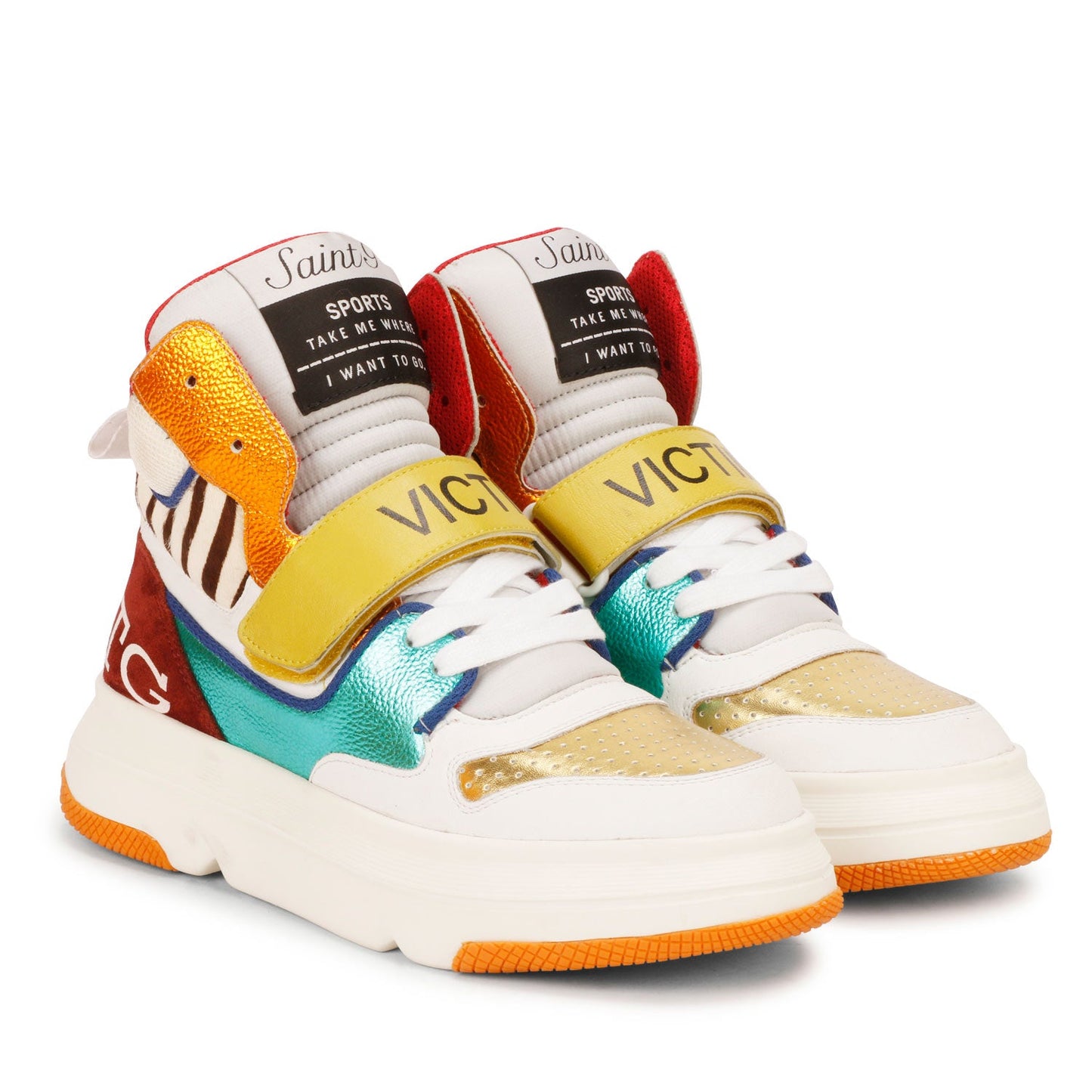 Whitesta Avery Red Leather Sneakers