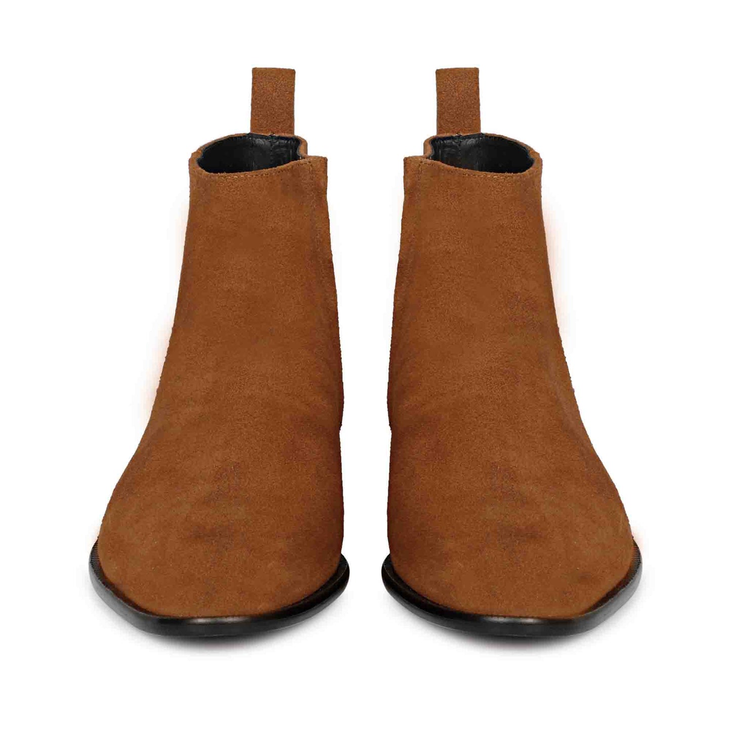 Saint Alfie Tan Suede Leather Handcrafted Chelsea Boots