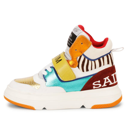 Whitesta Avery Red Leather Sneakers