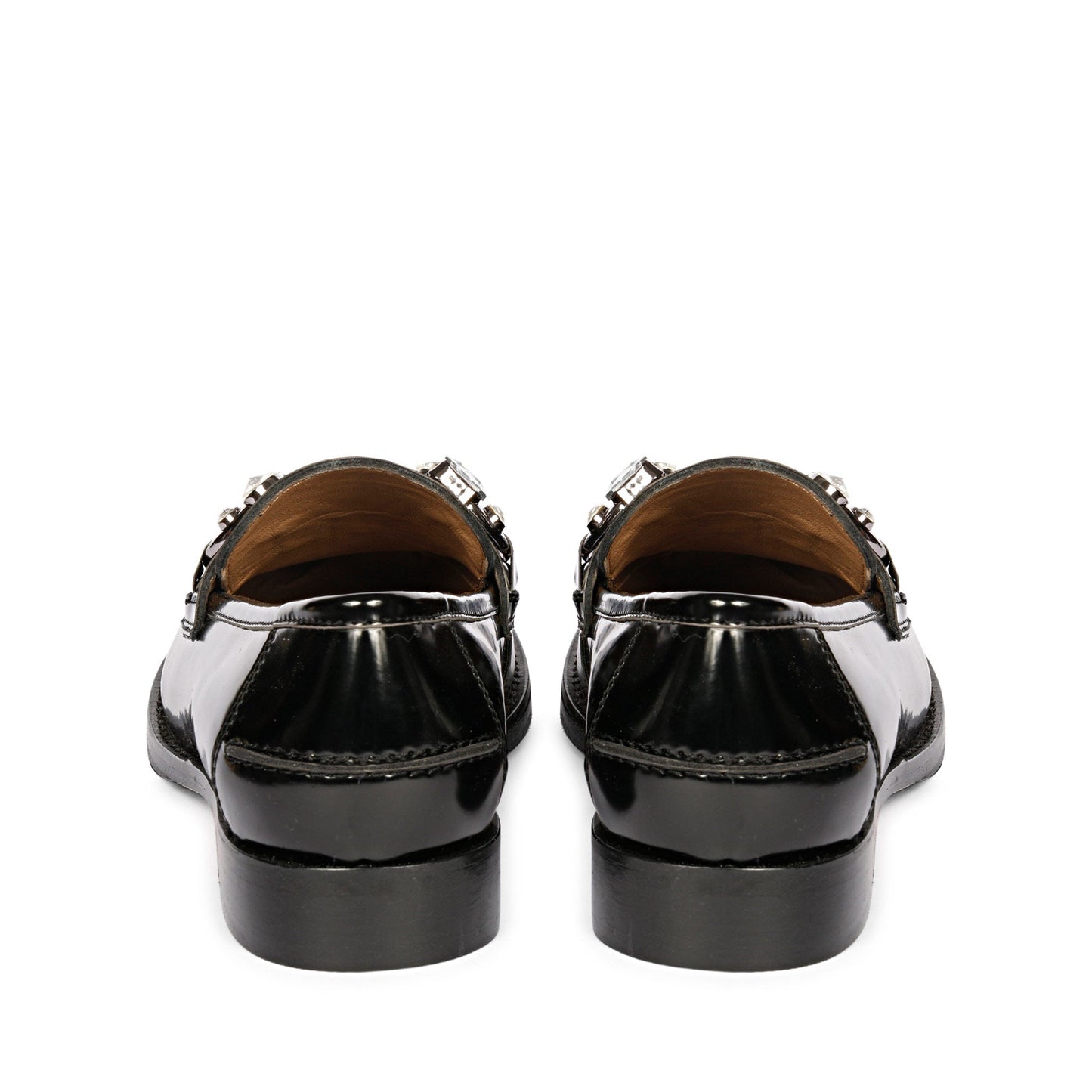 Saint Livia Black Leather Moccasins