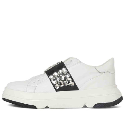 Whitesta Aifric Crystal White Leather Sneakers
